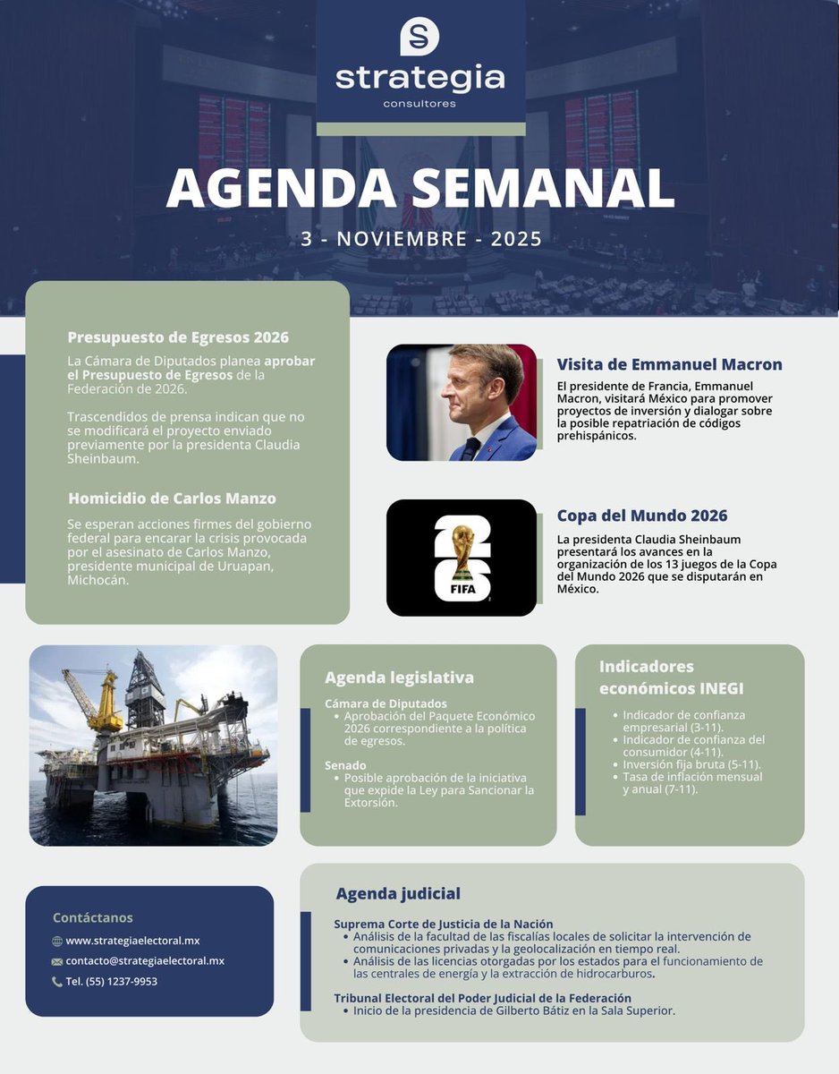 🔔 Desde Strategia Consultores te adelantamos los asuntos más relevantes que se dicutirán y marcarán la agenda esta semana.