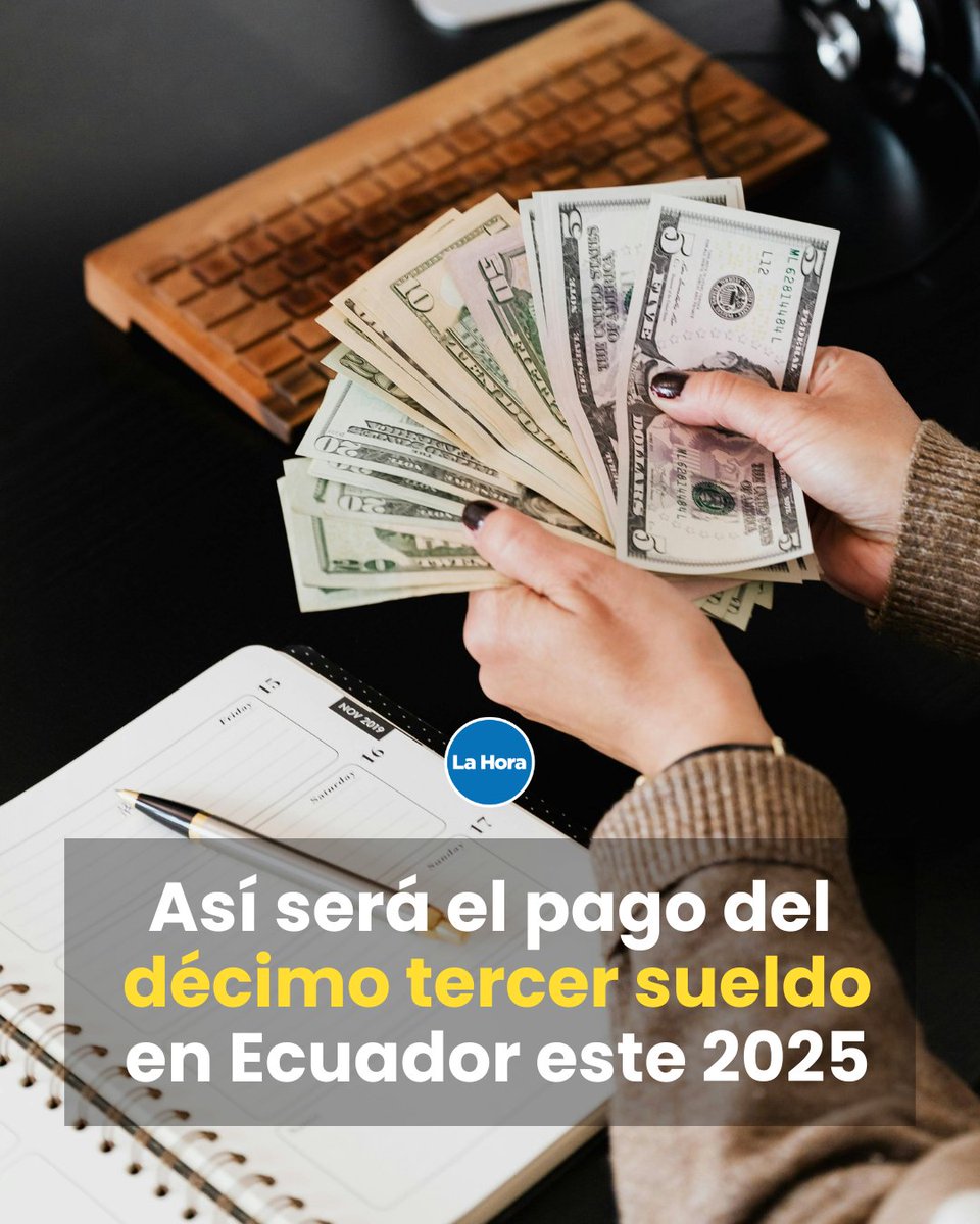 #SiTeLoPerdiste | 💵 El Ministerio de Trabajo de Ecuador oficializó los lineamientos para el pago del décimo tercer sueldo o bono navideño correspondiente al 2025. ¿Cómo será el pago? 👉 lhra.ec/t5kB7xT
