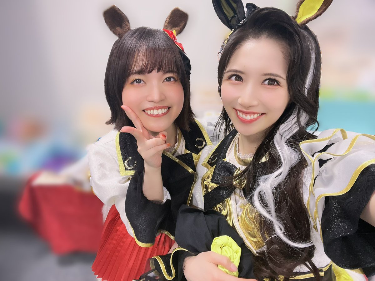 #ウマ娘6th秋
#ウマ娘

松田颯水さん(ステイゴールド役)
優木かなさん(スーパークリーク役)
日原あゆみさん(ヤエノムテキ役)