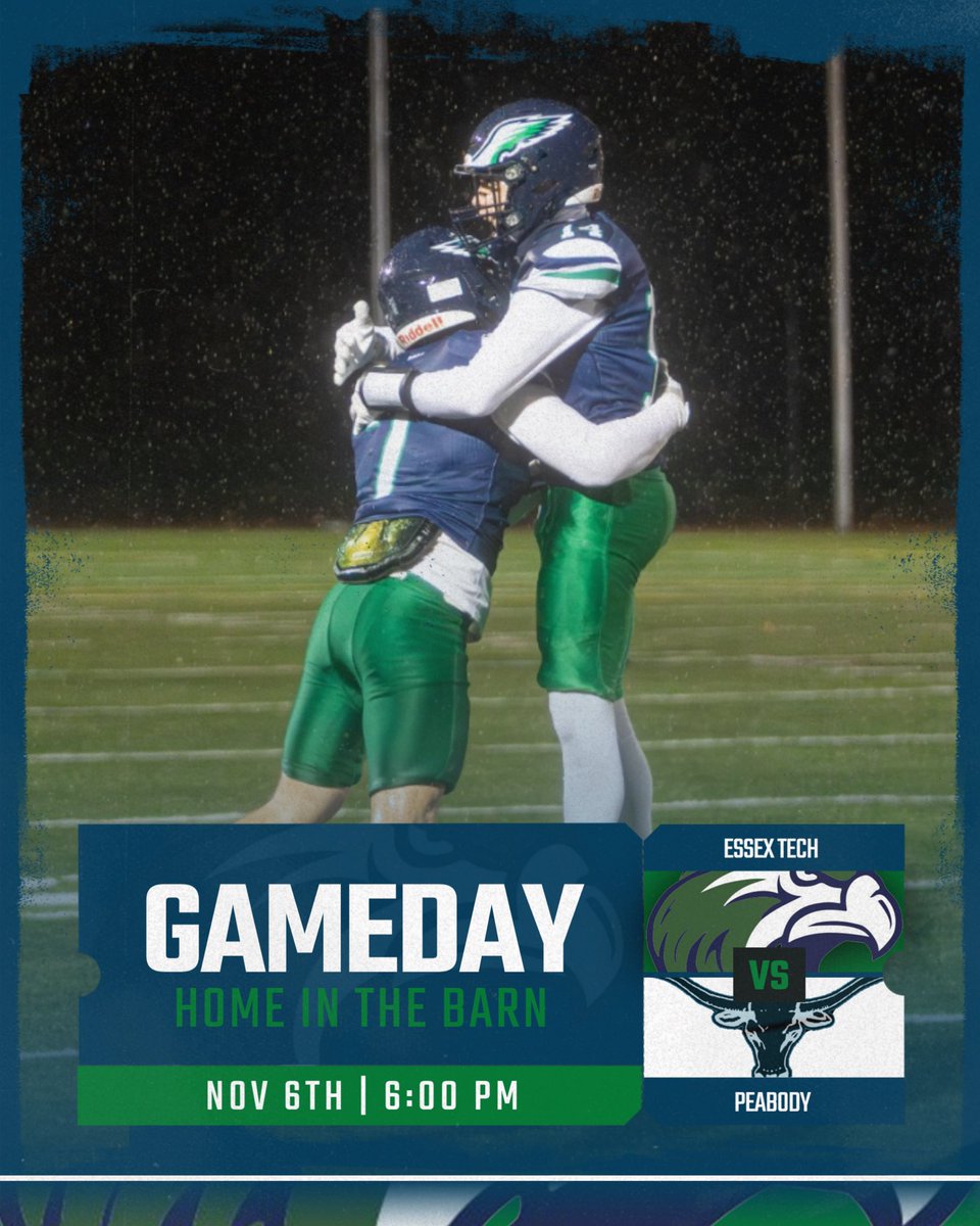 Football has a home non-playoff consolation game vs Peabody, Thursday at 6PM!