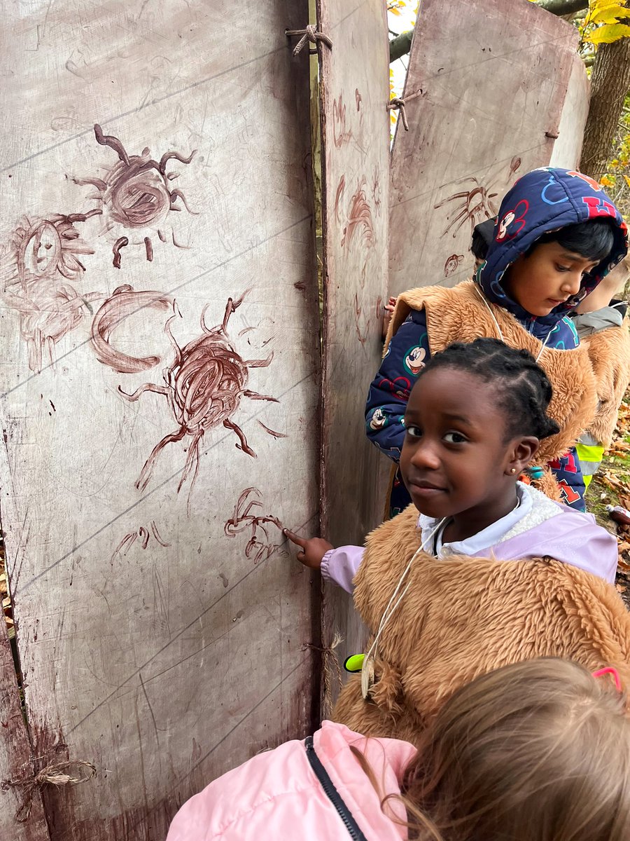 The ‘Tribe of the Sun’ were very proud of their shelters and loved the chance to do some ‘cave painting’ whilst on our Stone Age day at Bestwood Park. <a href="/NottsOutdoors/">Notts Outdoors</a> <a href="/HazelSchool/">Hazel Community Primary School</a> <a href="/MrsBishopHCPS/">Mrs Bishop</a> <a href="/MissFlynn_HCPS/">Miss Flynn</a> <a href="/MsFairfieldHCPS/">Mrs Fairfield</a>