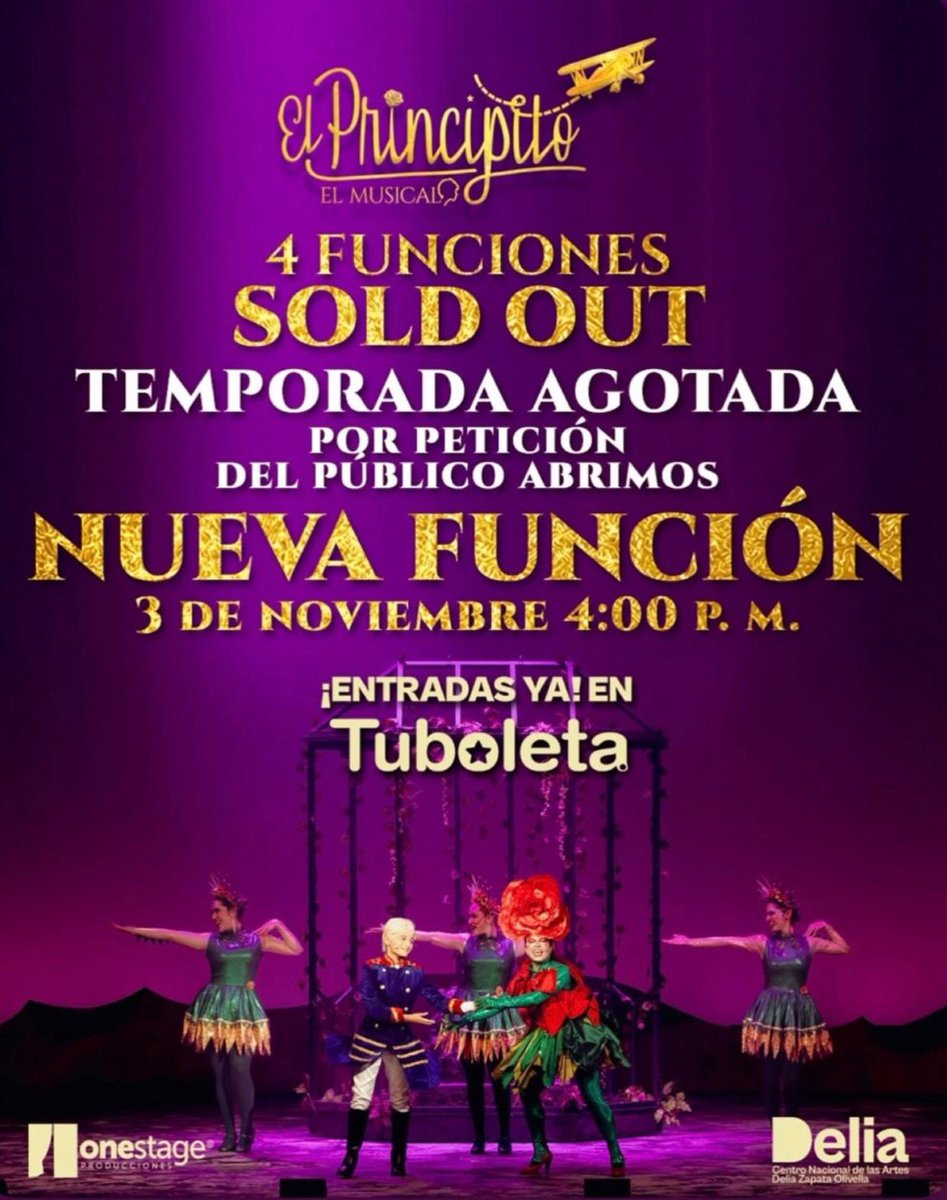 El Principito en Bogotá es uno de los milagros que nos traen de Medellín. Quedé impresionado con el talento y la fuerza de esta obra. Se agotó todo pero hoy se abrió función especial. Ojalá puedan verla . 
Gracias <a href="/mauriciofacio_/">MAURICIO FACIO LINCE ♻️</a> y <a href="/zastrofia/">María Catalina Prieto</a> por la invitación, fui feliz .