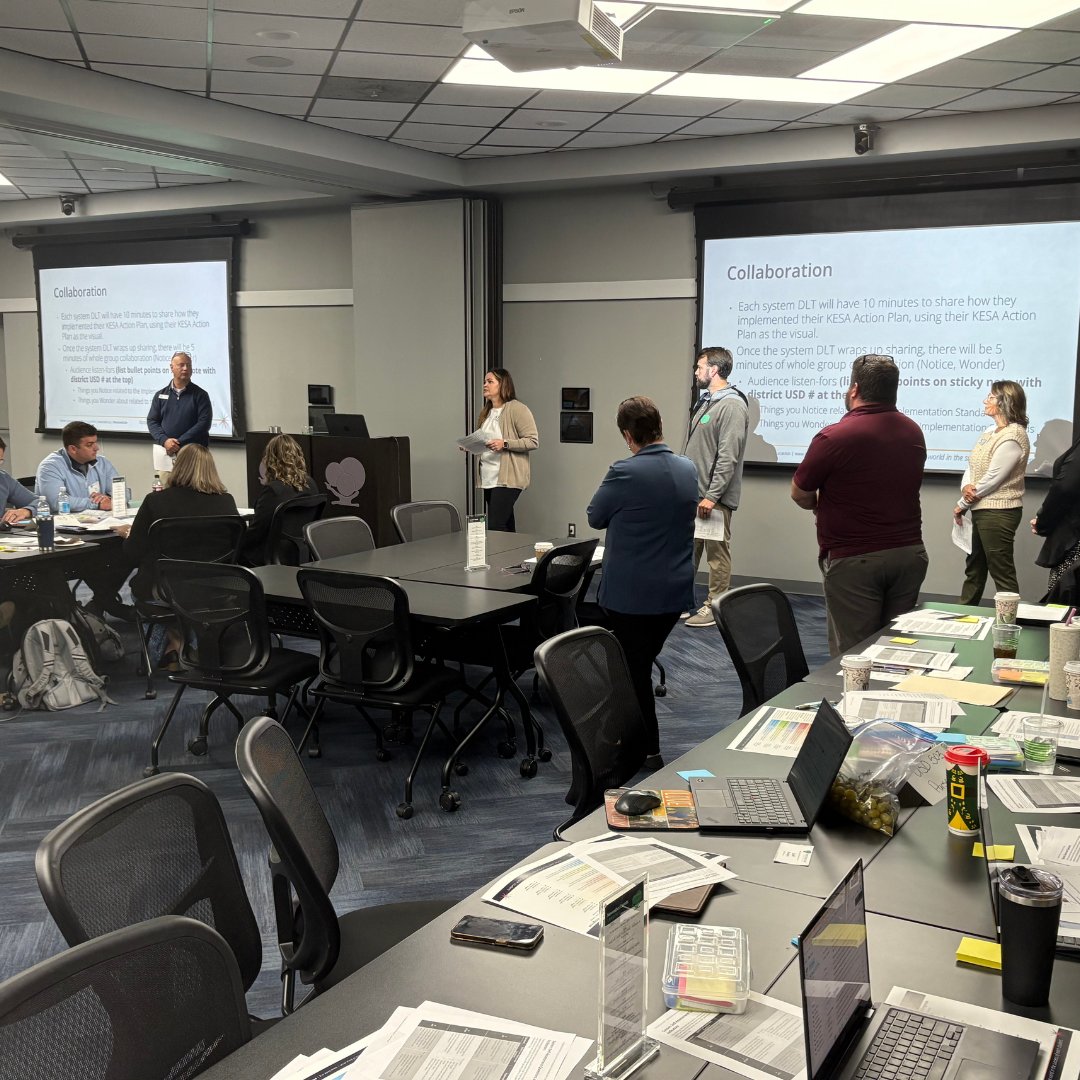 📢 Area districts gathered today at Greenbush (Girard) for KSDE School Improvement Days — a day of collaboration, reflection, and growth!  🍎📊    Teams analyzed data, built action plans, &amp; worked toward district goals with support from KSDE, District &amp; Greenbush leaders.