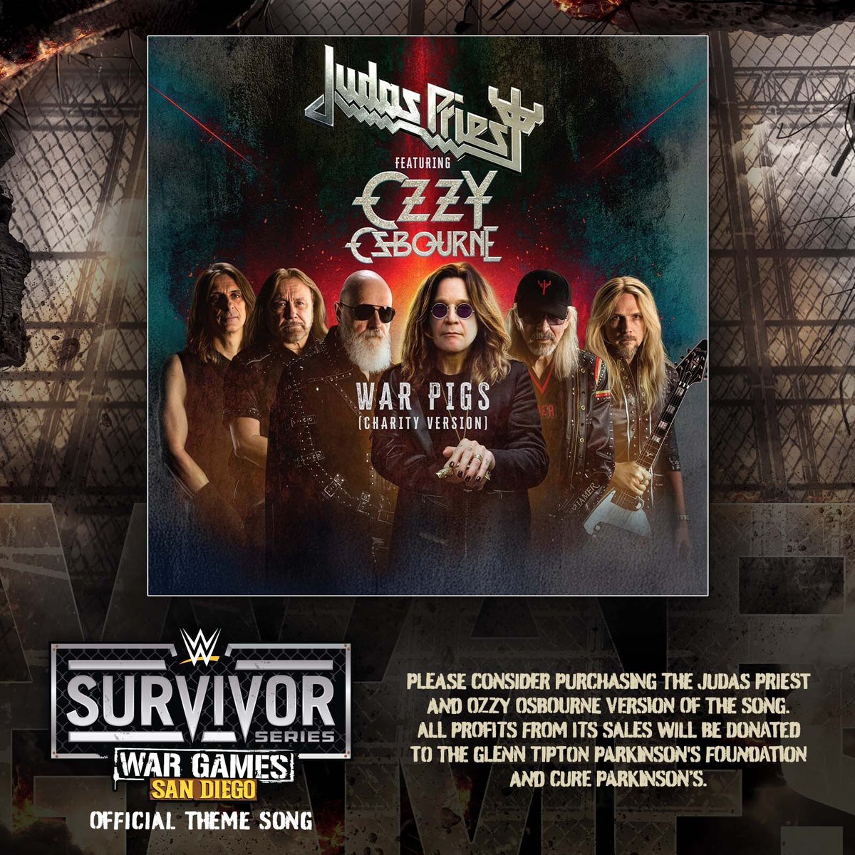 TripleH's tweet image. Ozzy Osbourne’s music has been part of the soundtrack of my life. I was lucky to be a fan and eventually call him a friend. 

This year, all profits from the sale of Ozzy/Judas Priest’s version of “War Pigs” will be donated to The Glenn Tipton Parkinson’s Foundation and Cure…