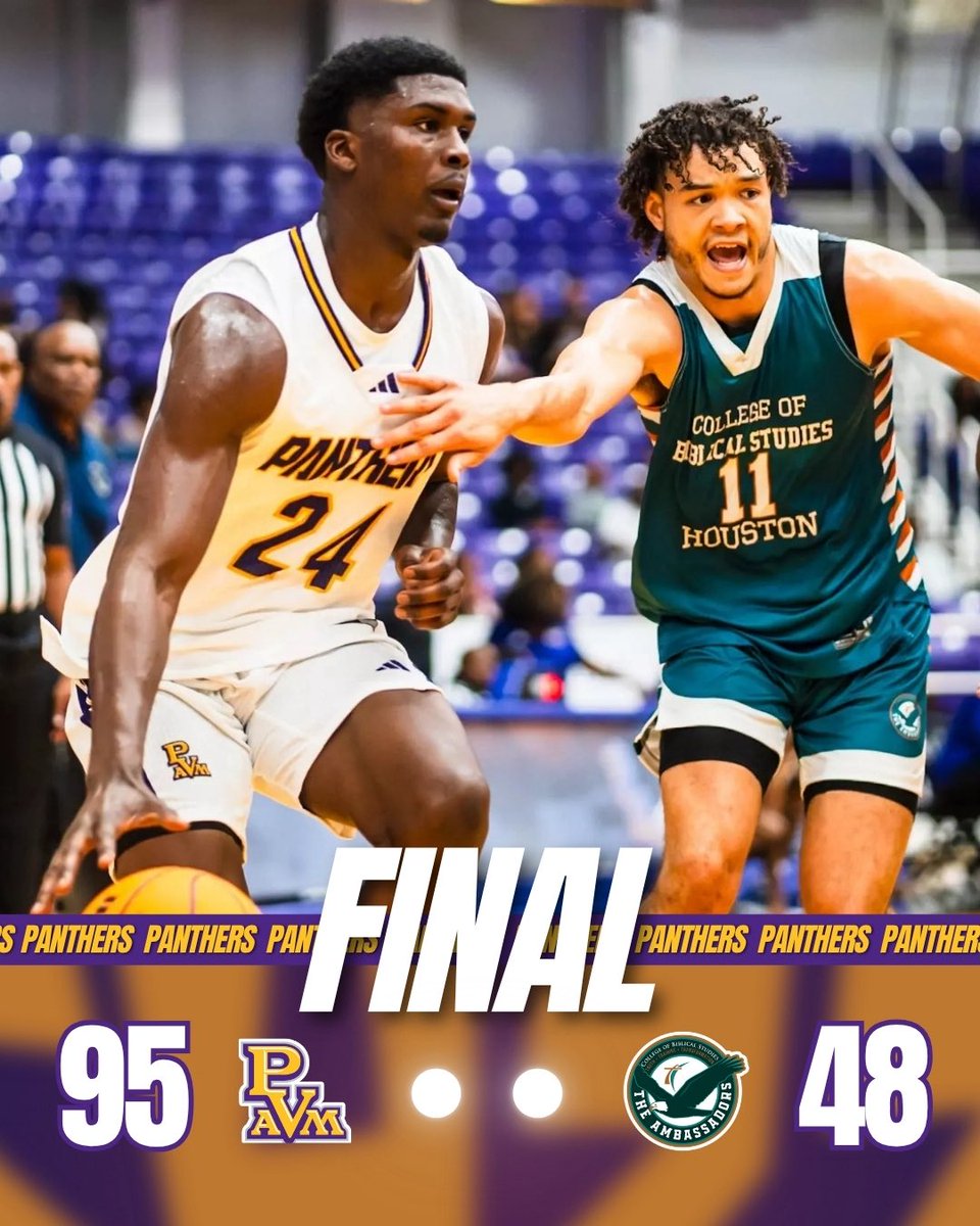 PVAMU_MBB's tweet image. Final from the Baby Dome!

#PantherPride | #PvamuMBB