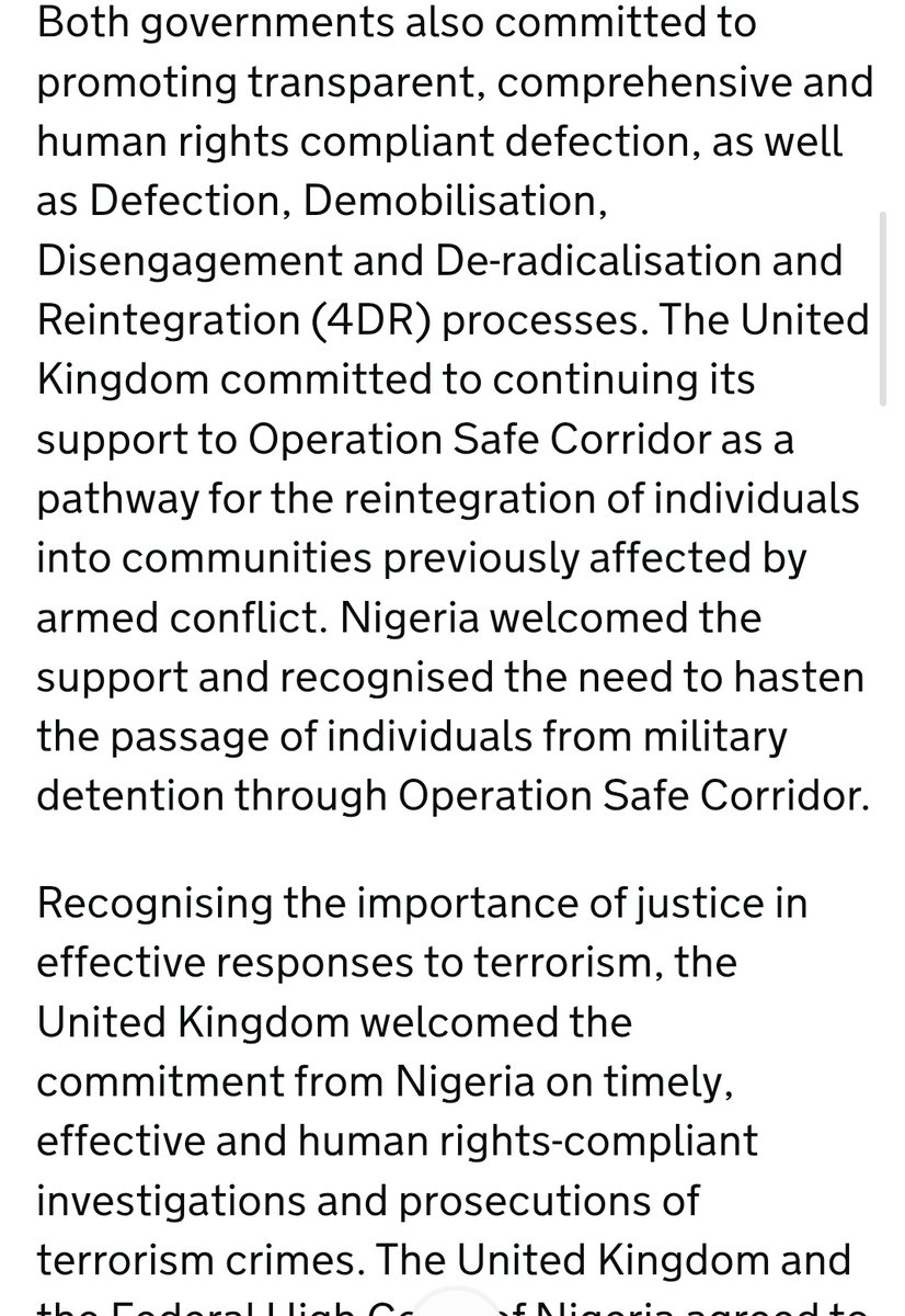 Let me support with evidence.

Most Nigerians do not know that the decradicalisation &amp; reintegration programme for repentant Boko Haram terrorists started since 2012 under GEJ with techincal support and funding  from US, UK &amp; UN

I remember how PMB suffered abuses for it chai 😪