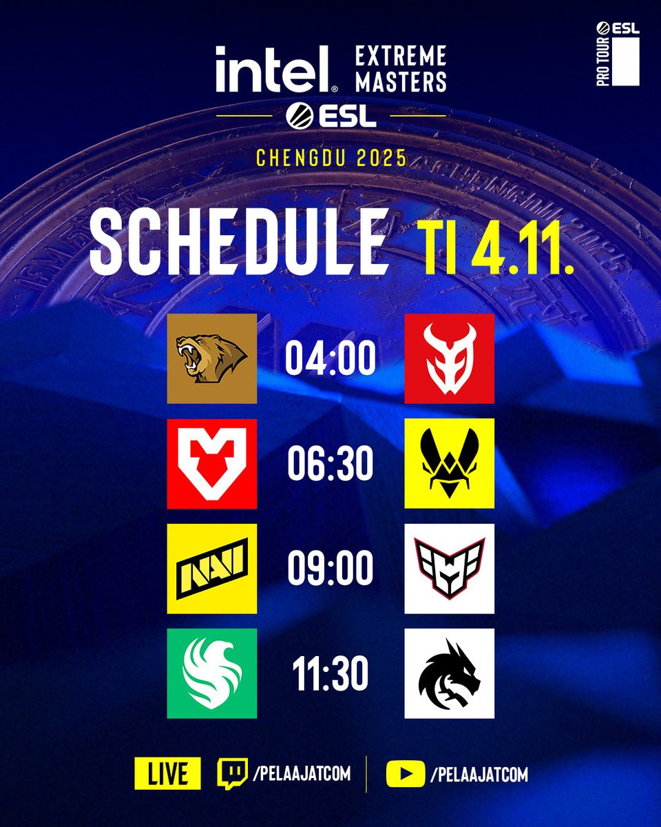 PelaajatCom's tweet image. 🫡Aamuvuoro

⏰04:00
📺twitch.tv/pelaajatcom &amp;amp; Pelcom-tube
🎤 @ArttuHamalainen &amp;amp; @Oonraimo &amp;amp; @SamppaCS2 &amp;amp; @sLowiCSGO 

#esportsfi #counterstrike #IEM