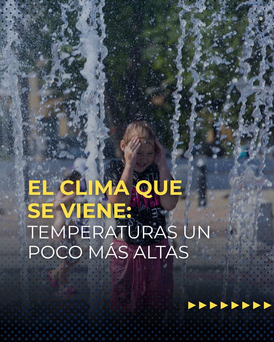 anunm_oficial's tweet photo. PRIMAVERA CALIENTE☀️

El SMN prevé una primavera y un verano con 🌡️ temperaturas por encima de lo normal.
No habrá olas de calor, pero sí un clima más cálido que el promedio.

¿Qué regiones sentirán más el cambio? ¿Y cómo cuidarse? Más información👇
https://t.co/u6TmyuxJ0i https://t.co/ozkrGlhH8K
