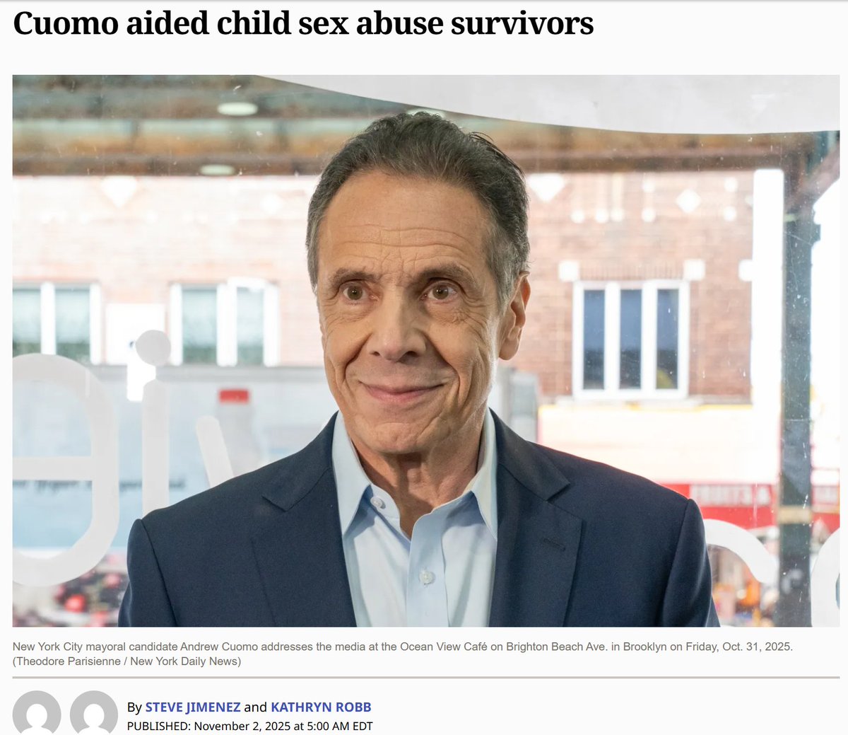 HareianiBlog's tweet image. I truly can&apos;t understand the rationale behind this bizarre and totally false piece of garbage in the Daily News today. I know the people who wrote it and I&apos;m shocked by one of them. A lot of victims and advocates were involved in the fight to pass the Child Victims Act, and a lot…