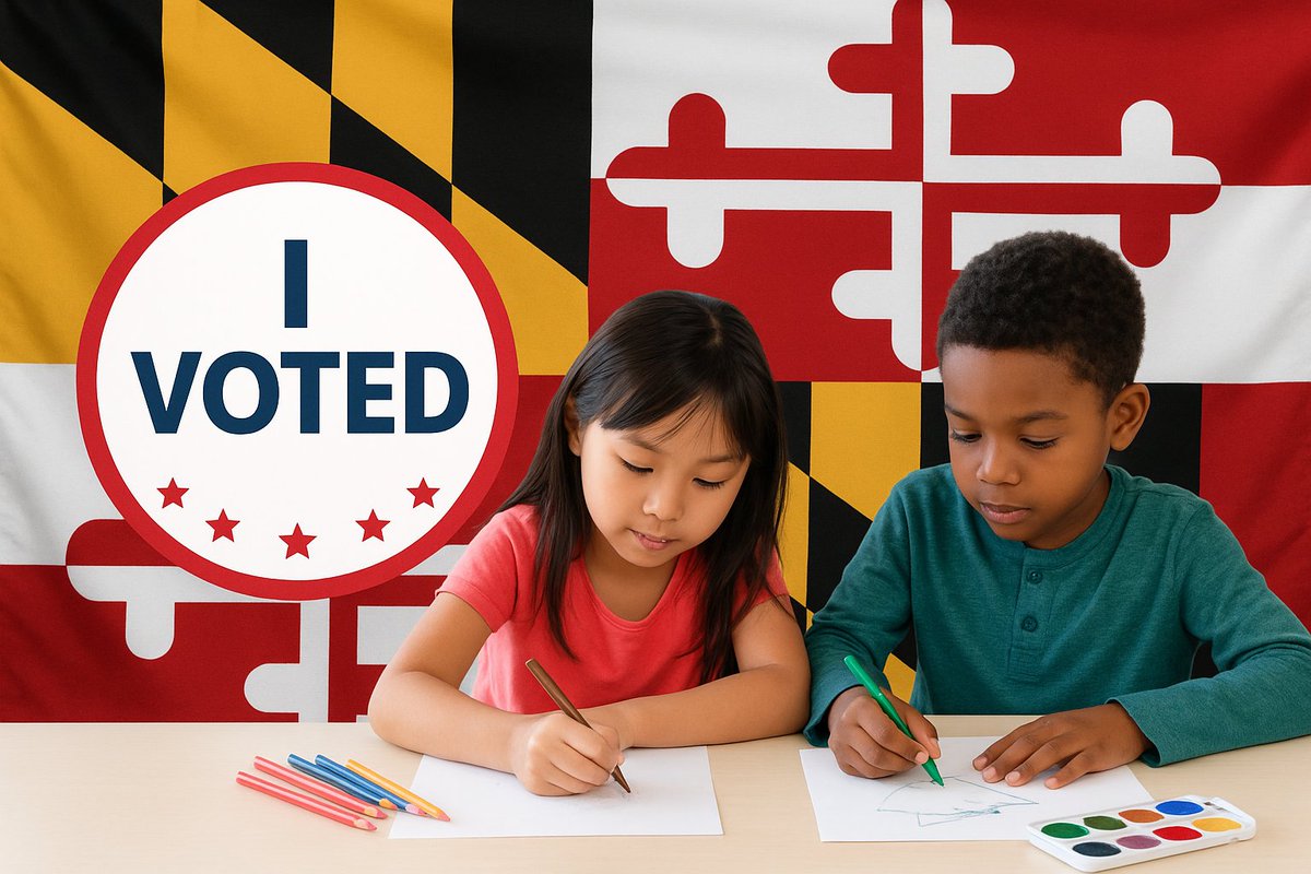 WashCoMDElect's tweet photo. Get your crayons, paints, and imagination ready! Our "I Voted Sticker" Contest is open for entries – show us your masterpieces! Click on this link for all the details: https://t.co/GAWH1vLcKQ https://t.co/pcDmb8ickS