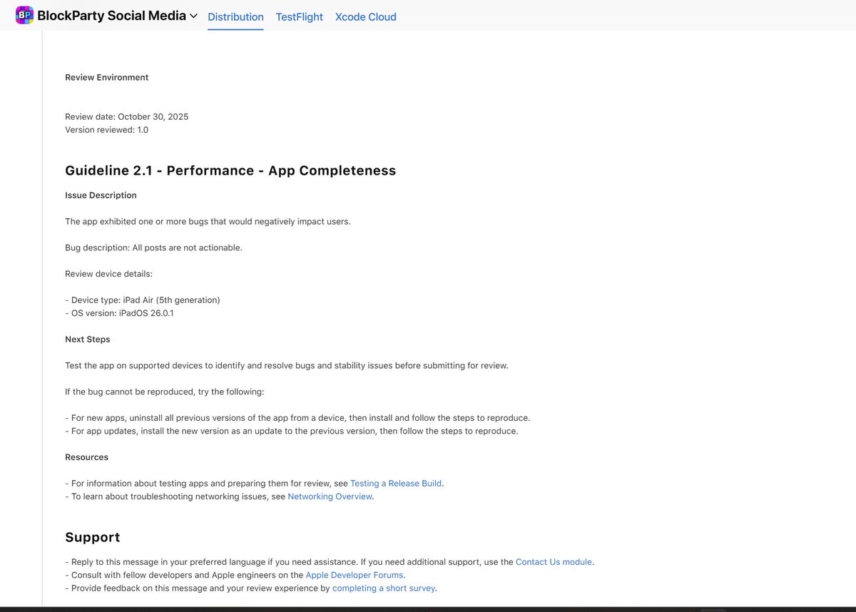 after inviting some of our community to test our application via test flight last week our beta users pointed out a very critical bug in our  liking / commenting feature that prevented users from being able to interact with other users posts. Upon submitting this bug fix to apple