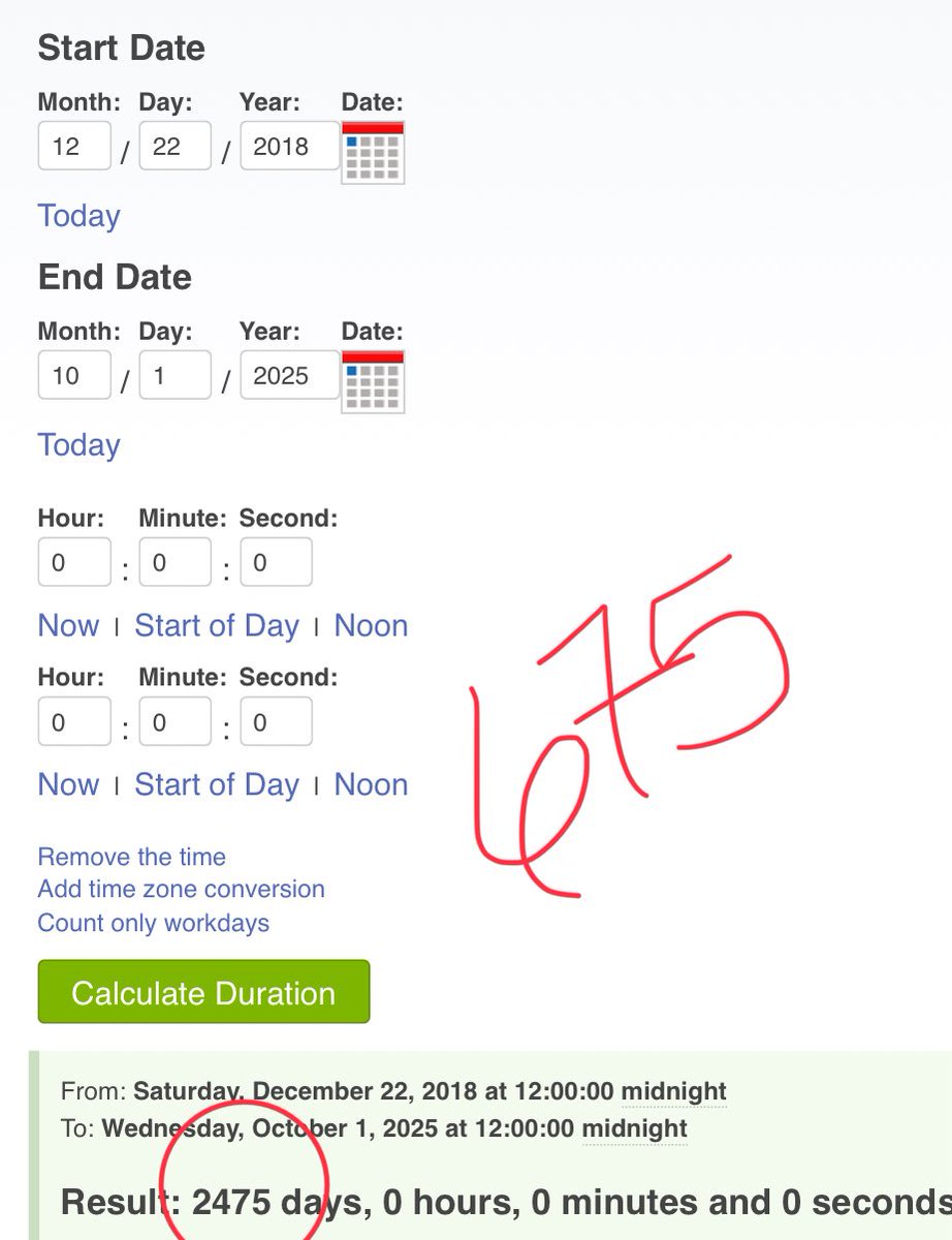 Shanneighteen's tweet photo. #GovernmentShutdown 
34 Days 
Longest in #History 35 days. 
#QDrop34 
2475 Days. 
6:57 #Timestamp 
@doqholliday #Tweets #TimeTravel  reference today. 
#FutureProvesPast 
#TimeTravelIsFun 
July 30=#Day211=11.11=1.21=#Julian 
Nov. 3=#Day307 
https://t.co/zi7JMBWWDn https://t.co/pDLlylN7Po