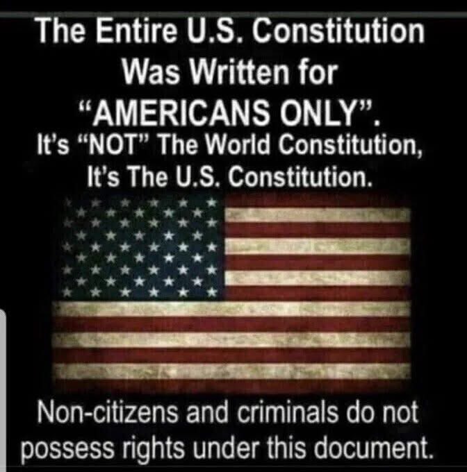 Especially not for Muslims and all other Illegal Immigrants. Only True Americans.