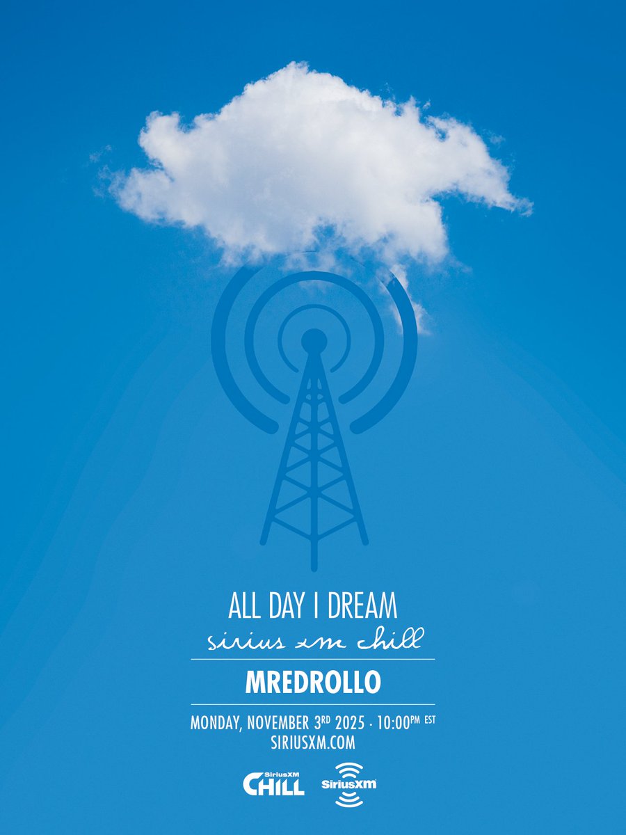 AllDayIDreamOf's tweet photo. Tonight, we're live on the airways! Join us as @mredrollo  eases us beautiifully into the new week with hexclusive mix on @SiriusXM https://t.co/9b61Ce6OkF