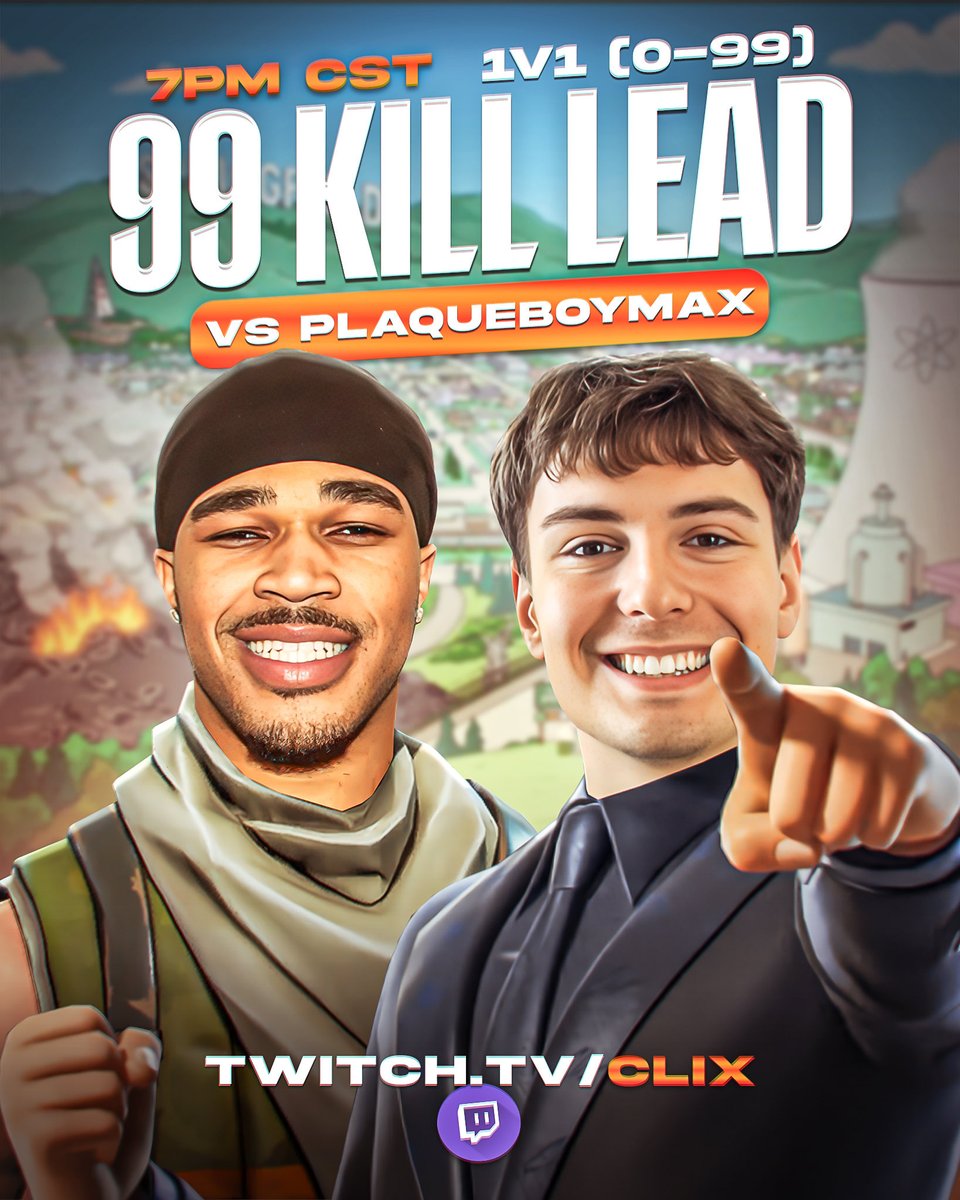 Clix's tweet image. TONIGHT, 7PM CST