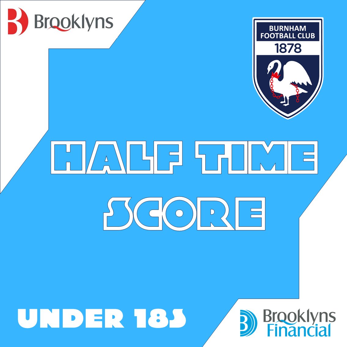 HALF TIME

1 🔵 ⚪️ Burnham
0 🔴 🟢 Holyport

<a href="/ACYFL_Official/">ACYFL_Official</a>