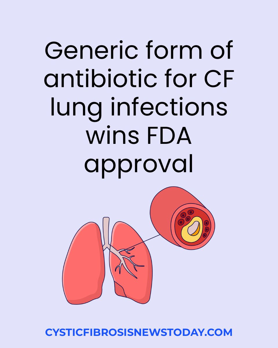 Celebrate Affordable Access: bit.ly/4qGrBqz

A new FDA approval is making treatment more affordable for people with cystic fibrosis.

#CysticFibrosisNews #CFCommunity #Tobramycin #CFResearch #CysticFibrosis #CFWarrior #CFStrong #Bionews #RareDiseaseCommunity