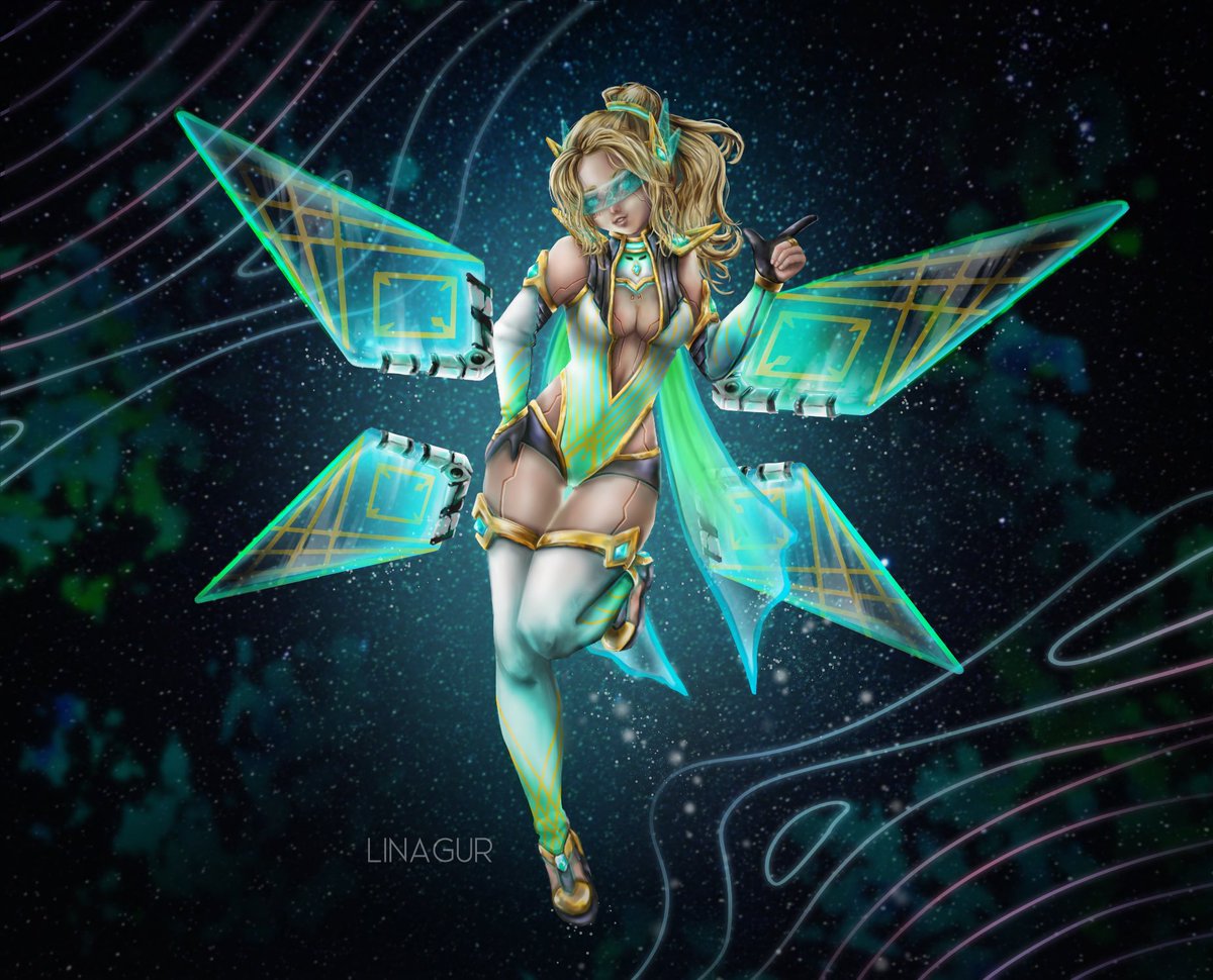 linagurBL's tweet photo. Finally after 5 years I finished this oc art of Dragonfly04 🦋✨

#oc #ocart #VOCALOID #osufanart #artmoots https://t.co/3dagQvhAM4
