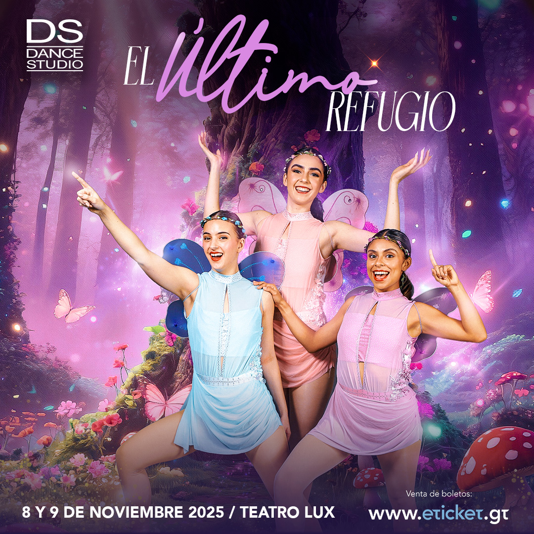🧚‍♀️ EL ÚLTIMO REFUGIO 🧚‍♀️

Acompaña a las 3 hadas a una mágica aventura en el bosque...

¿Qué crees que pasará en esta increíble historia?

🗓8 y 9 de noviembre
📍Teatro Lux
🎟eticket.gt

#TeatroInfaltil #AcademiaBaile #eticketgt