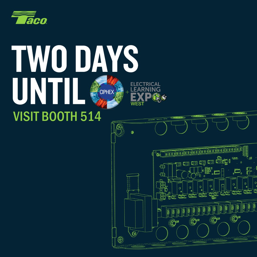 TacoComfort's tweet image. We’re heading to #CIPHEXWest 2025!

Visit Taco at Booth 514, Nov 5–6 in Vancouver.

Discover hydronic solutions designed to make water work smarter—supporting comfort, efficiency &amp;amp; peace of mind.

#TacoSupportsTrades #TacoSolutions #Hydronics #HVACR
