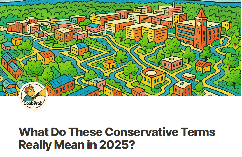 TheCobbProb's tweet photo. What do these words really mean in 2025? 🇺🇸
“Make America Great Again.”
“America First.”
“Conservatism.”
CobbProb is running a short, anonymous survey to map how people truly define them.
🗳 Take the survey → https://t.co/2FuLsSawn6
#CobbProb #AmericaFirst #MAGA #Conservatism https://t.co/MAw7yx2NpJ