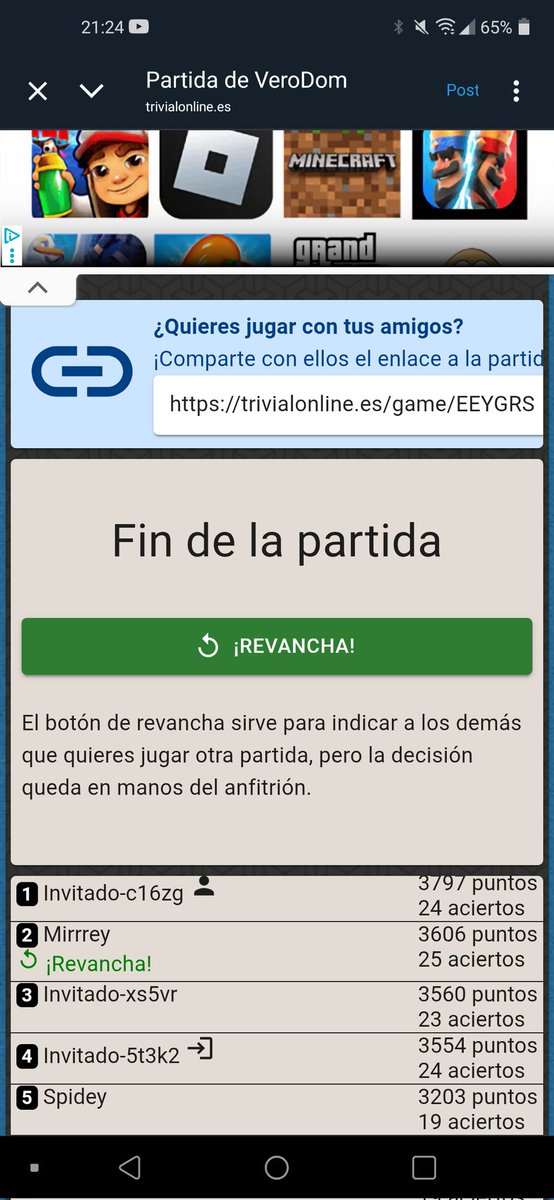 Summad6's tweet photo. @VeroDom Gane la primera 😜 https://t.co/wleSuXdkUv