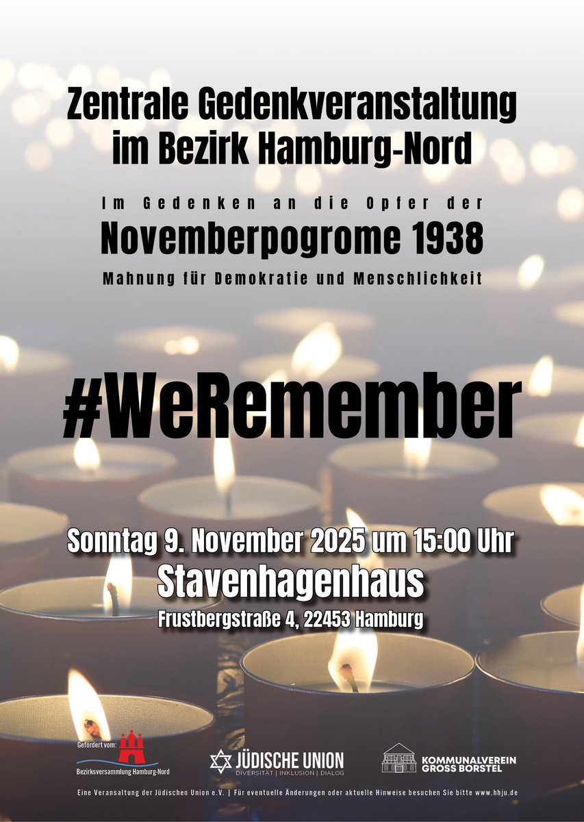 #WeRemember #Gedenkveranstaltung #HamburgNord