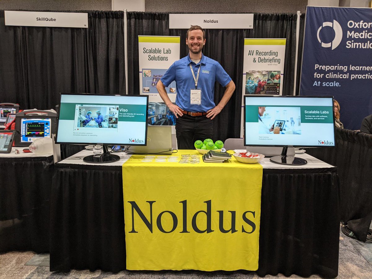We’re live at #SIMExpo2025 in Montreal!
Stop by Booth 17 today and tomorrow to meet Gillis &amp; Christine and explore how Noldus connects human behavior with AI-driven insights. 💡

#AI #HealthcareSimulation #Noldus