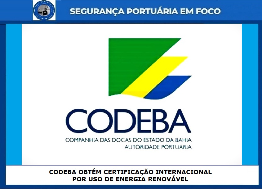 SEGPORTEMFOCO's tweet image. CODEBA OBTÉM CERTIFICAÇÃO INTERNACIONAL POR USO DE ENERGIA RENOVÁVEL
Este certificado comprova a utilização de energia renovável nas operações portuárias durante o ano de 2024.
#codeba #autoridadeportuaria #irecc #portodesalvador #energiarenovavel

Link:
segurancaportuariaemfoco.com.br/2025/10/codeba…