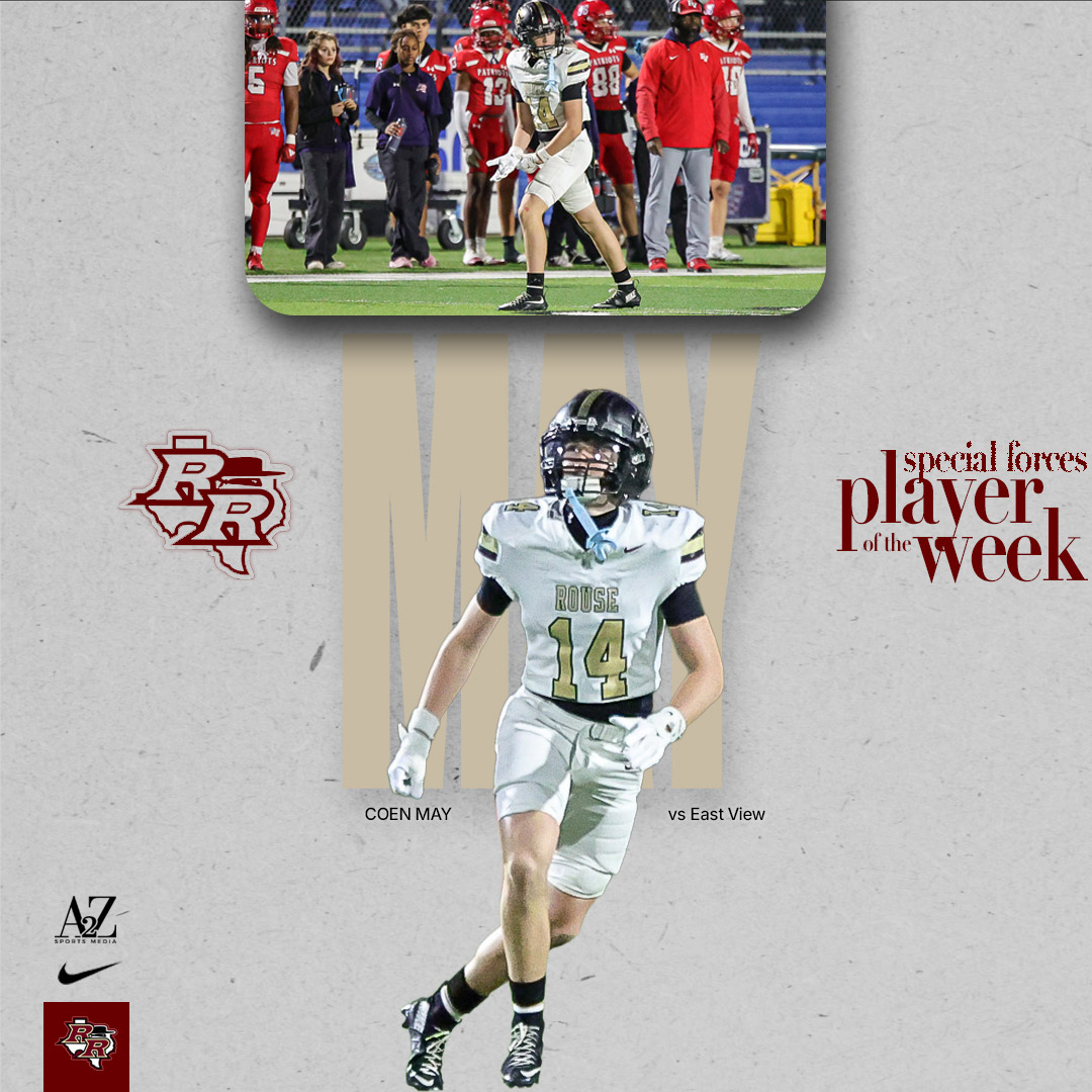 Congratulations to <a href="/1RoUSeFB/">JoshuaMann#1RoUSe</a>  Varsity Players of the Week vs Eastview <a href="/RouseRaidersFB/">Rouse High School Football BC</a>  #AIOB