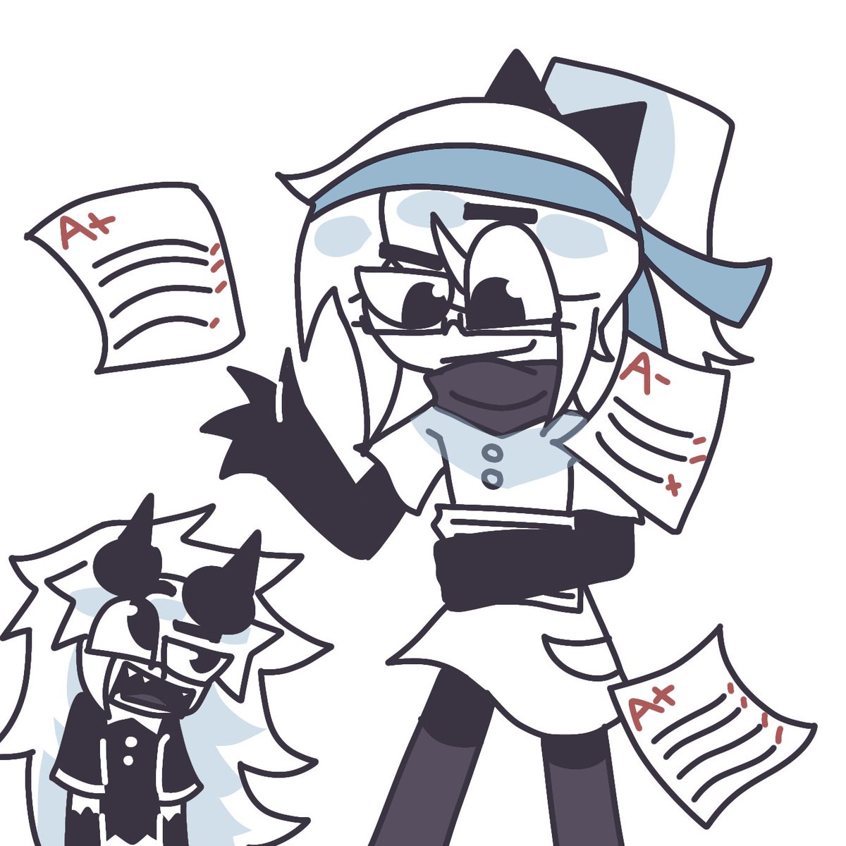 sweetm2ya's tweet image. 🍊:Guys i think Riley became a genius than her brother Edward XD.☝🤓 

#FPE #fpefanart #fperiley