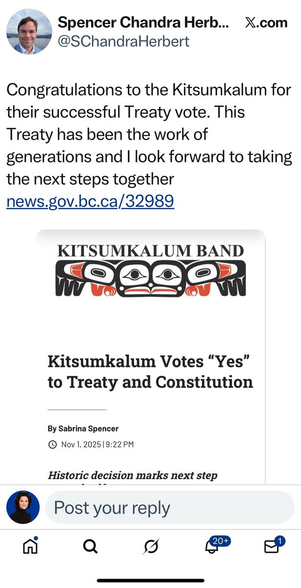 Dallas_Brodie's tweet image. Betrayed again. 

A treaty announced yesterday with the Kitsumkalum gives away massive amounts of money, land, and power without ANY surrender of the Kitsumkalum’s claims to ongoing aboriginal title. That means British Columbians pay dearly but the tribe can keep coming back for…