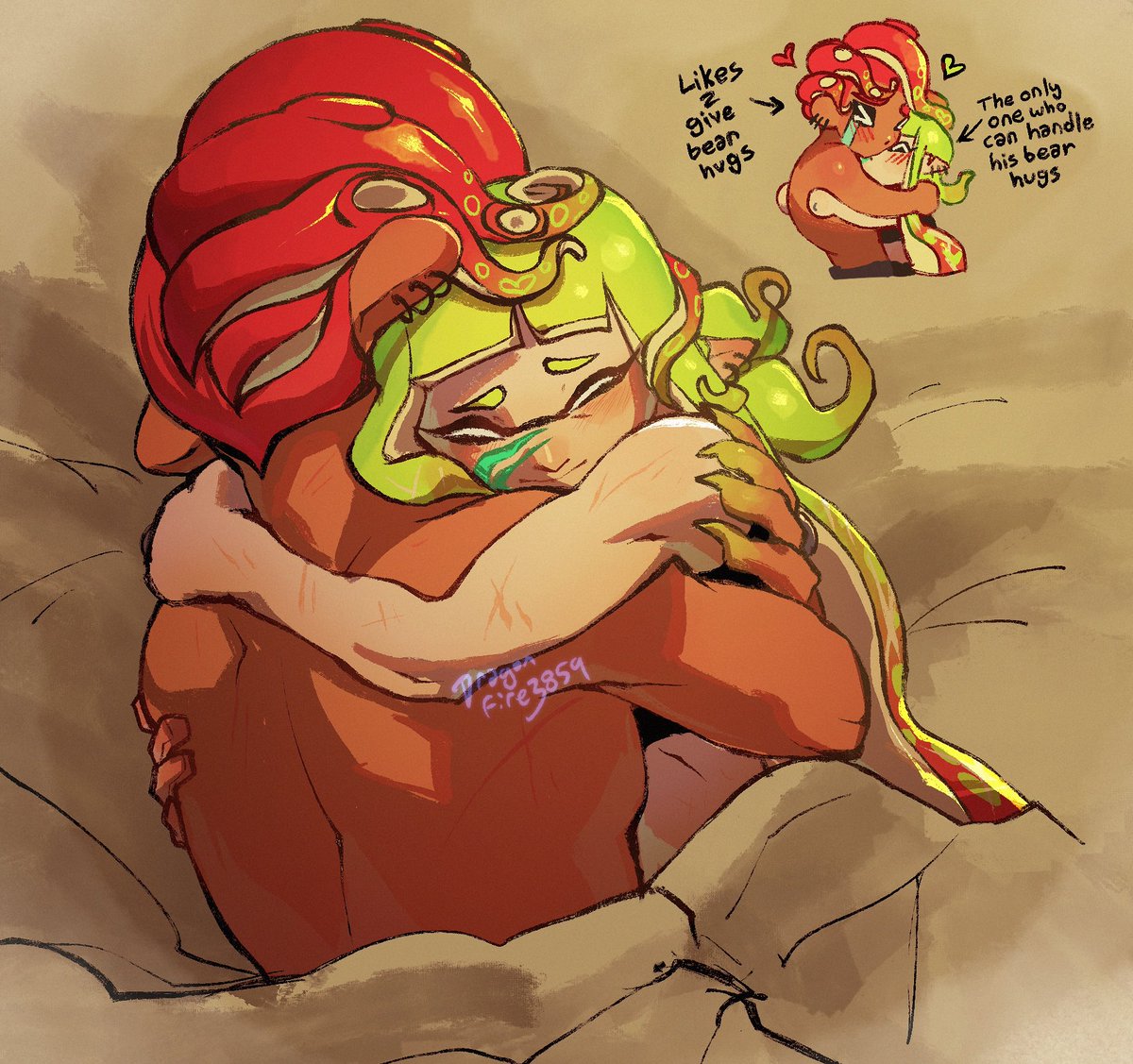 the cuddlers #splatoon #agent3 #captain3 #agent8 #agent24