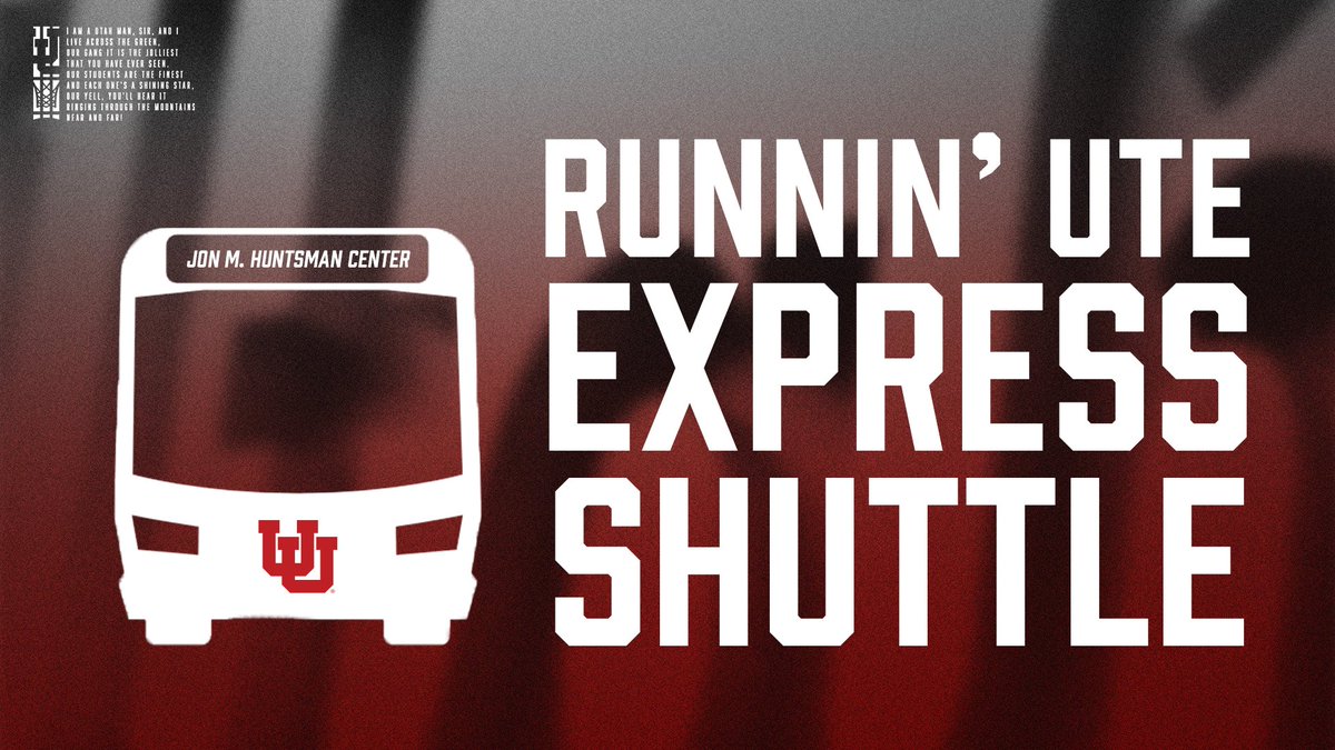 UtahMBB's tweet photo. Everything you need to know for tonight's game ⬇️!

ℹ️: https://t.co/m3gFYmBDnh
🅿️🚍: https://t.co/9mjFNcKIuA
🚆: #TicketAsFare with @RideUTA

#GoUtes https://t.co/PcitKU8BYm