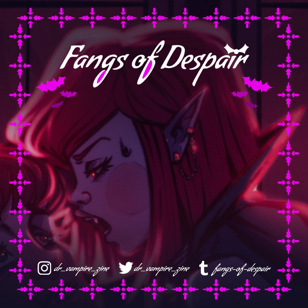 Cl4reT_'s tweet photo. Here's a preview of the work I made for @dr_vampire_zine 

The store is open until November 30th, and all proceeds will be donated to the Global Blood Fund.

Go check it out! Support a good cause! https://t.co/NUHD54Yele