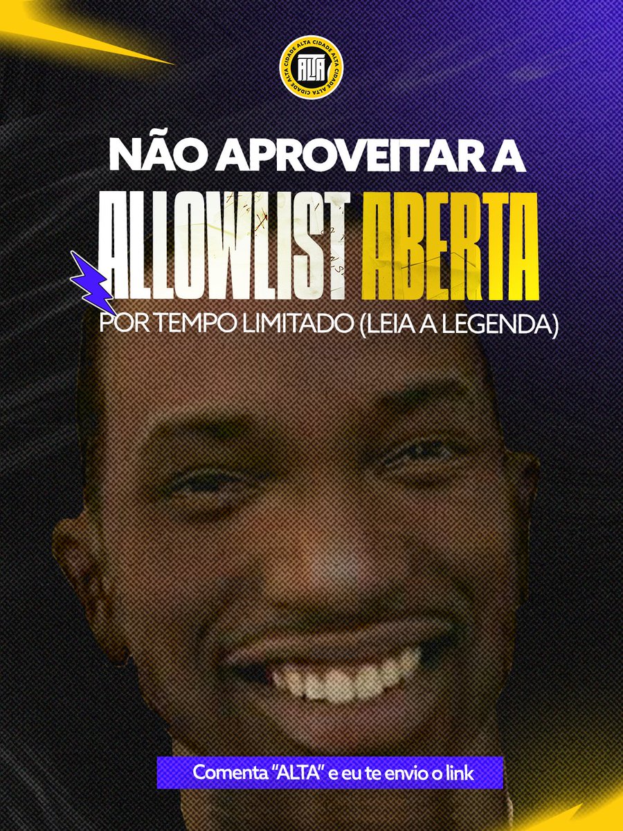 🎮 A Allowlist do Cidade Alta abriu AGORA!

Fica no ar até sexta, com liberações saindo ao longo da semana.
(E talvez role extensão no fim de semana 👀)
⚡ A Cici chamou de milagre, então não perde essa chance!

💬 Comenta ALTA e eu te mando o link.