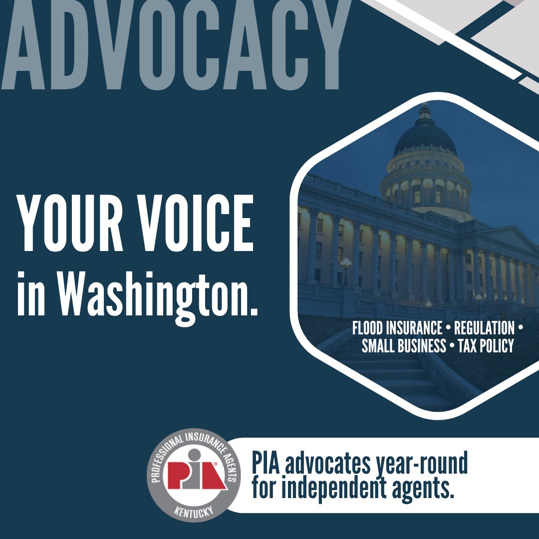 PIAKentucky's tweet image. PIA's 2025 Policy Priorities outline how we’re shaping legislation to protect independent agents, strengthen flood programs, and support small businesses across the country.
Learn more about the issues that impact you most: pianational.org/.../pia-insura…
#PIAKY #InsuranceAdvocacy