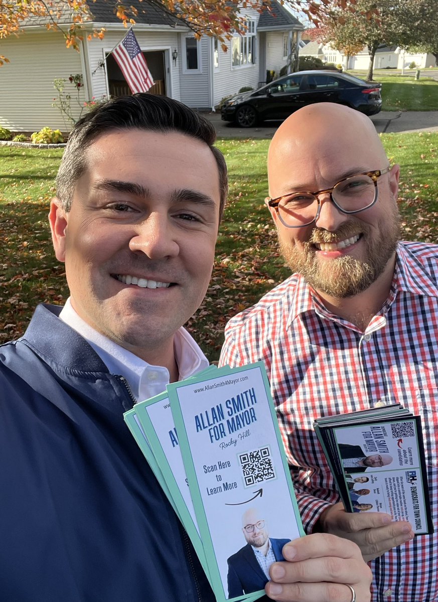 jimmytickey's tweet photo. I’m Jimmy, and I’m here to work. Across Connecticut we have critical local elections and I’ve been door knocking talking with voters about our Row A team. 🗳️ https://t.co/3jEjfobMSE