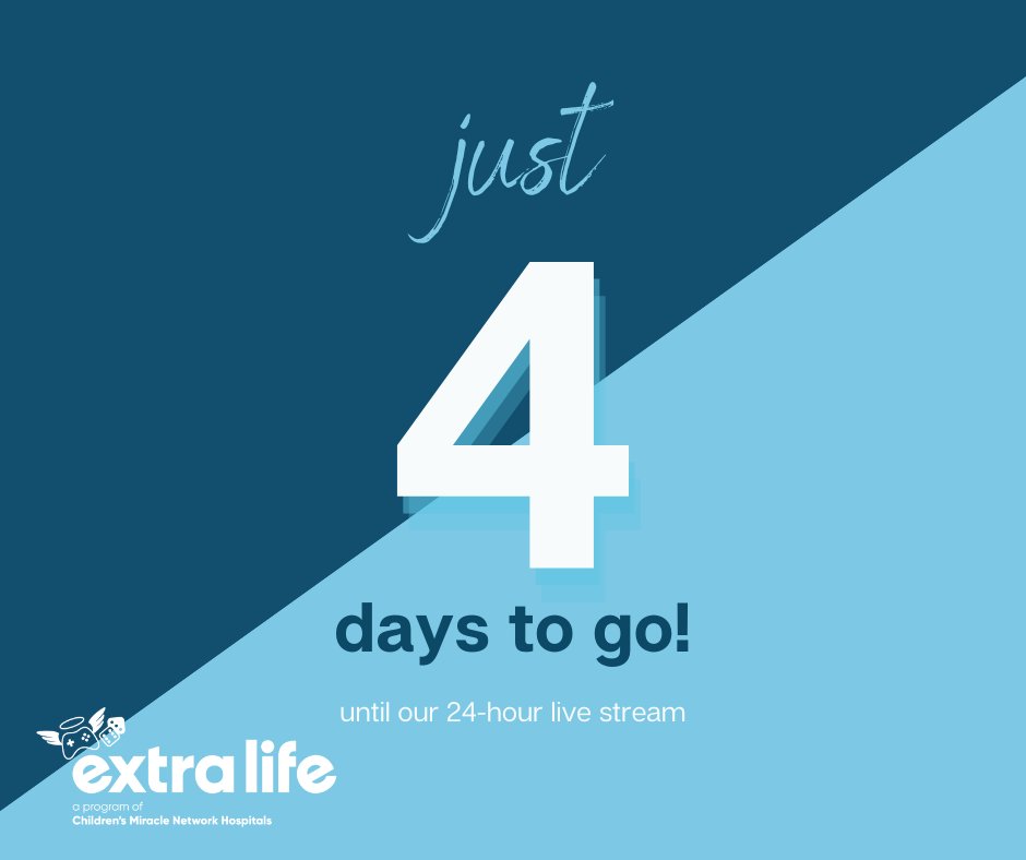 ConfidentGamers's tweet photo. ⚡ 4 Days Out!
Want to know what keeps us gaming for 24 hours straight? It's the kids. Every game we play supports children in need of life-saving medical care.
📺 Watch. 🙌 Cheer. 💸 Donate.
It all makes a difference.
👉 https://t.co/AAKiba3hGl
#4DayCountdown #GamingForACause #ExtraLife2025 #ExtraLife #ExtraLife4Kids @ExtraLife4Kids @cmnhospitals