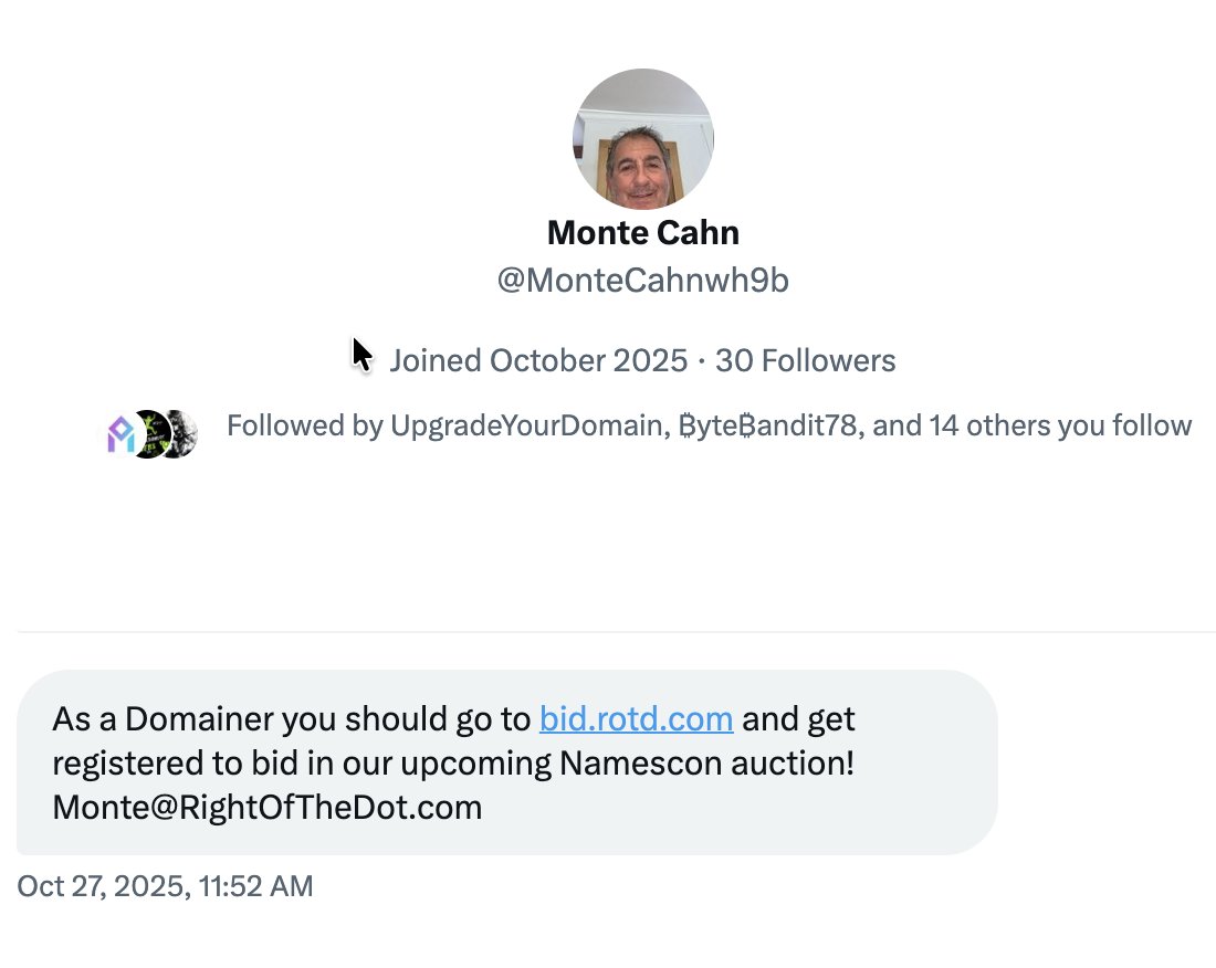 ⚠️🚨🚨🚨 Scam alert: This account is pretending to be <a href="/MonteCahn/">Monte Cahn</a>. 
Always DYOR before trusting.