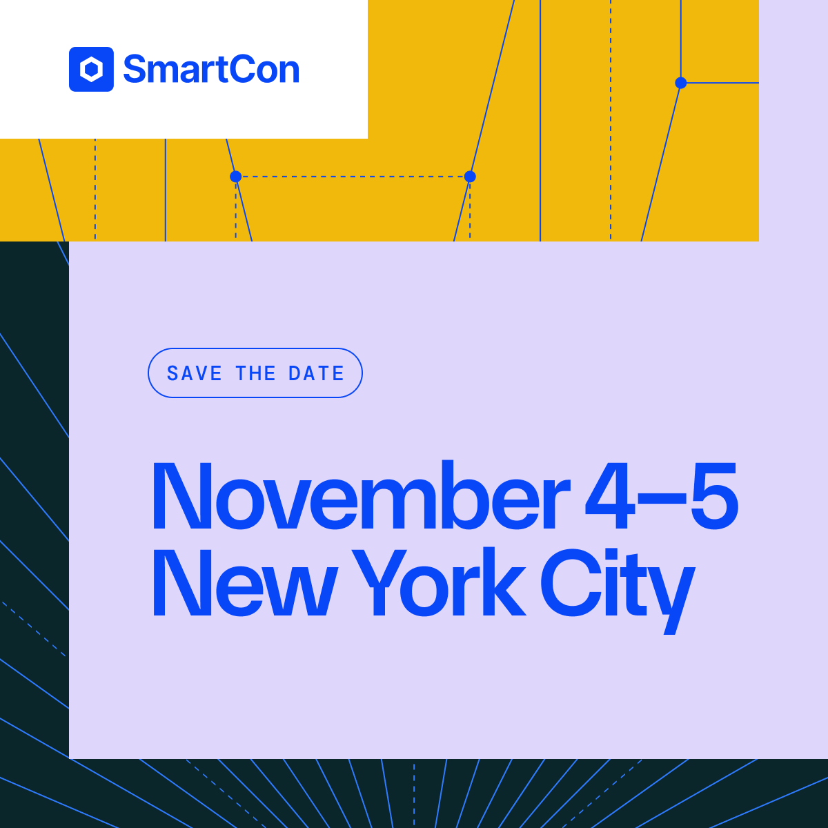 CoinDesk's tweet photo. 🌐 The global financial system is moving on-chain. 

@chainlink SmartCon returns to NYC, tomorrow November 4th & 5th to host the definitive dialogue at the intersection of blockchain, government, and finance.

Hear firsthand from industry pioneers on converging TradFi & DeFi live on CoinDesk from 2:00 p.m. - 4:00 p.m. ET.