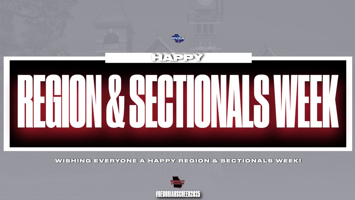 Happy Region &amp; Sectionals Week!!
🖤❤️📣
#GeorgiaHSCheer2025 #GHSACheer2025