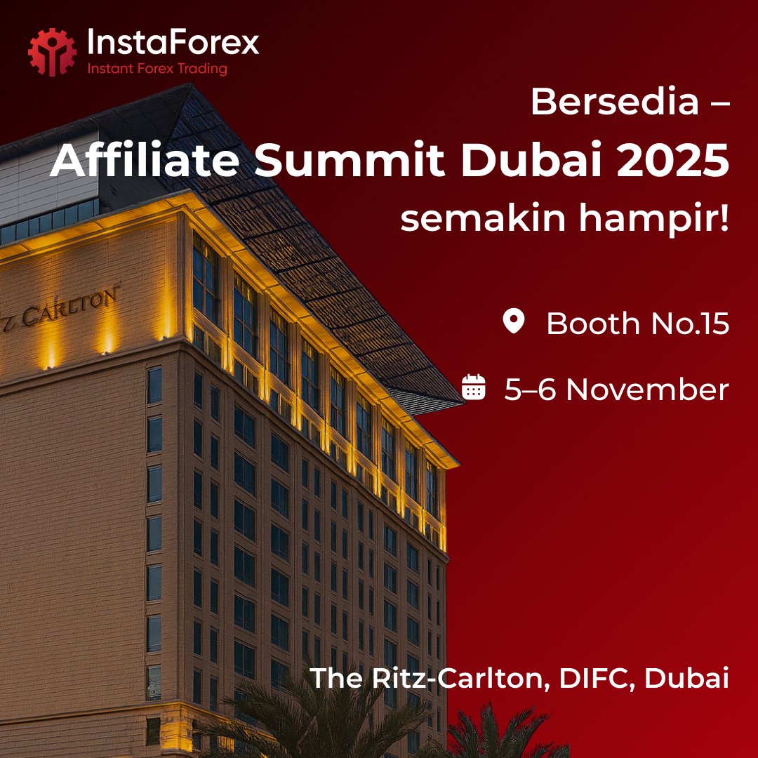 InstaForex_MS's tweet image. ⏰ Jangan lepaskan acara ini! InstaForex di Affiliate Summit Dubai 2025!

🔥 Ingatan mesra: 5–6 November — kita berjumpa di Dubai dalam salah satu acara affiliate terbesar dunia!
📍 InstaForex menjemput anda ke Booth No. 15 di The Ritz-Carlton, DIFC!
❗❗ Hanya bersama kami:
🤝…