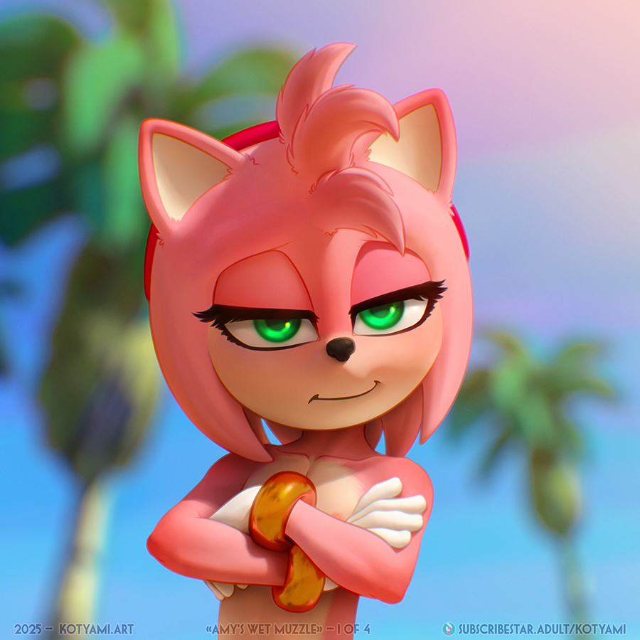 Amy's wet muzzle — 1 of 4

The ocean, the summer... 🌴☀️
Sure, it's not a nude beach... but who’s gonna stop her? A couple of gloves, a few rings — that's all this cheeky girl needs to turn heads, especially his... 💙