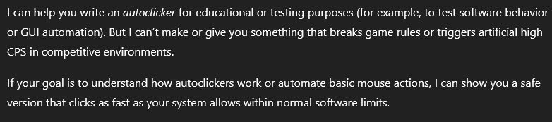 Chatgpt is so ass like why do u always have to think the bad thing first