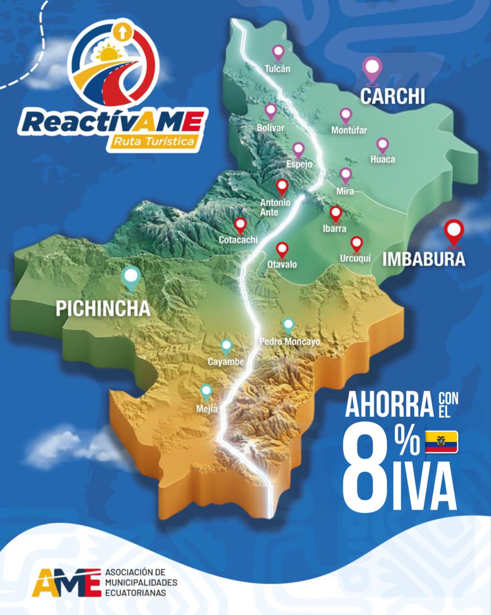 AMEcuador's tweet image. #Reactívame 🇪🇨 | ¡Viaja, disfruta y ahorra! 📷Pichincha, Imbabura y Carchi te esperan 📷 Ahorra con el IVA al 8% y conoce estos rincones mágicos. Porque de esta, nos levantamos todos.   📷 #EcuadorSeLevanta#ViajaViveReactiva