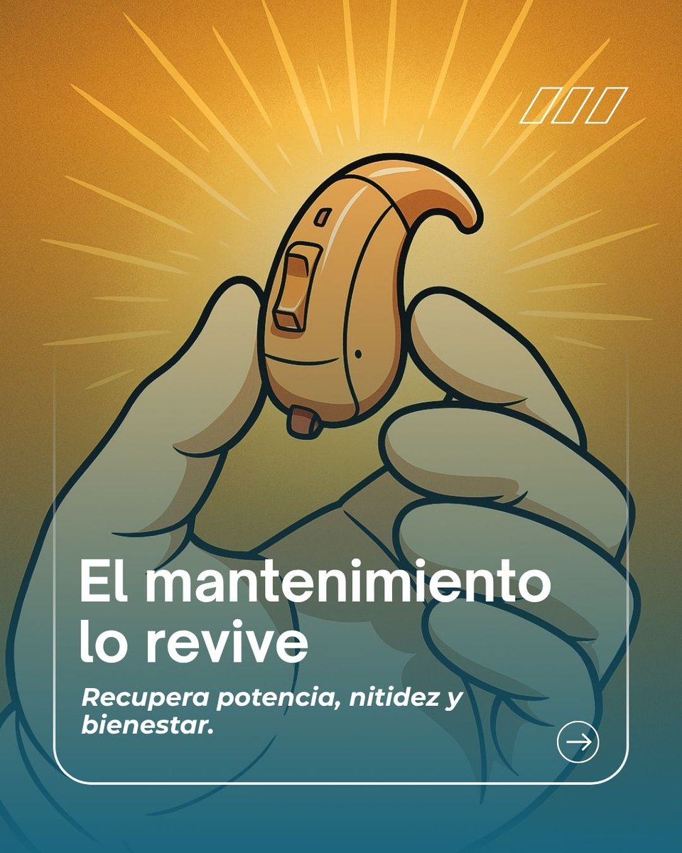 soluauditivas's tweet photo. 🎧✨ ¿Tu audífono ya no suena igual?
A veces solo necesita un mantenimiento profesional para volver a escucharse como el primer día.

En Soluciones Auditivas entendemos que cada sonido cuenta: las risas de tu familia, una buena conversación o esa canción que te alegra el día. https://t.co/61uSGIDNKo