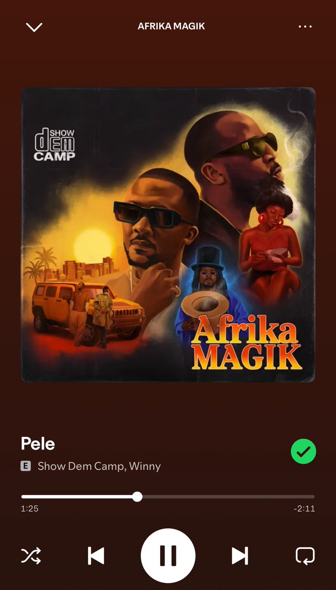 yinkabernie's tweet image. New SDC album out now 🌴

Track 8 “PELE” Produced by myself and the legend @Spaxclassic 🎼

Big honour to have worked on this special record with the legends @ShowDemCamp 🙏🏽