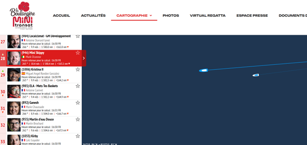 ⛵️ #MiniTransat 2025
Our #Irish skipper Mark O’Connor, proudly supported by EXID Concept &amp; Développement, is now sailing in 28th place — steady progress across the Atlantic! 🌊
Next stop: the Caribbean 🌴
#Sailing #EXID-CD #Innovation #TeamSpirit #OceanRacing #consulting #pmo