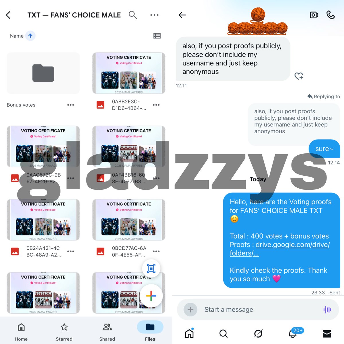 🧶 SOLD 400 votes | FANS’ CHOICE MALE — MNET PLUS

Booked For #TOMORROW_X_TOGETHER 
Purchased by Anonymous

Thank you for trusting us 😊💕

#gladzzys_proofs